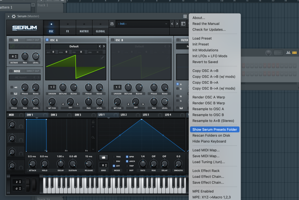 serum preset folder